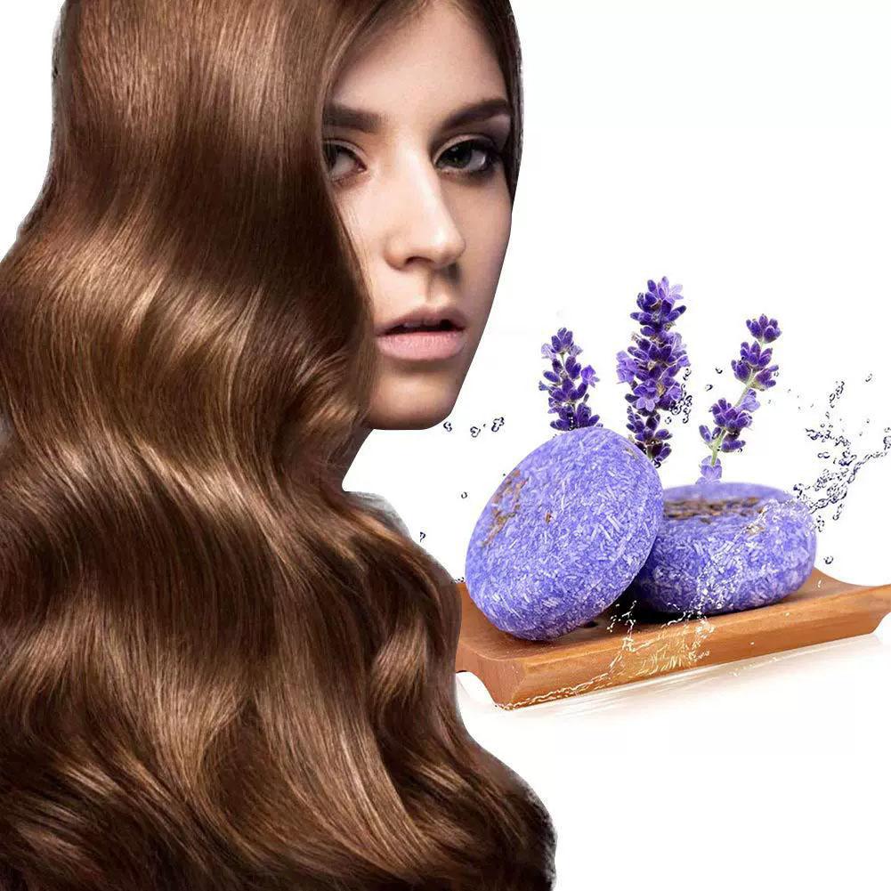 Hair Care Organic - Barra de xampu sólido de lavanda,